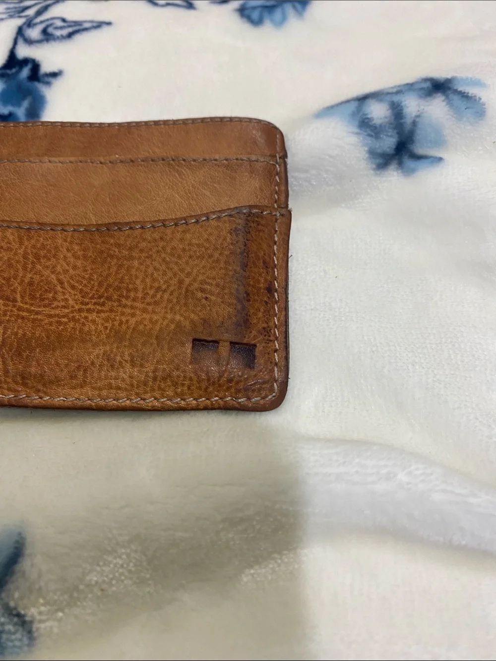 Bed Stu Tan Leather Card Holder - Minimalist Wallet - Picture 7 of 10